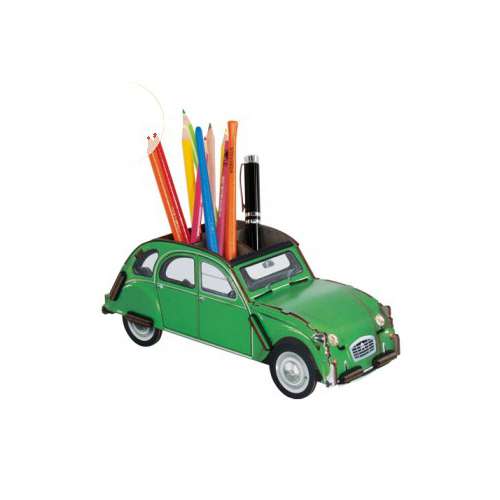 Pot à Crayon en bois 2cv verte - Werkhaus 