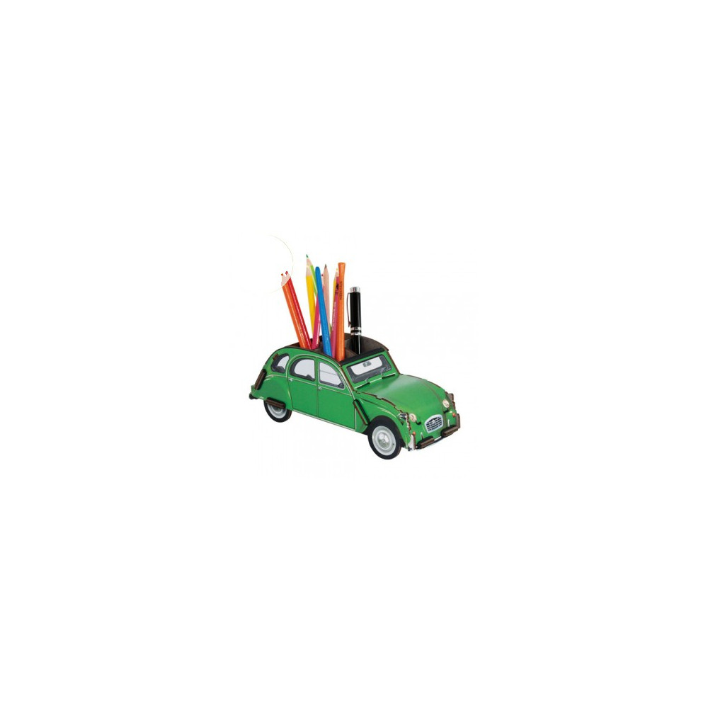 pot à crayon 2cv verte