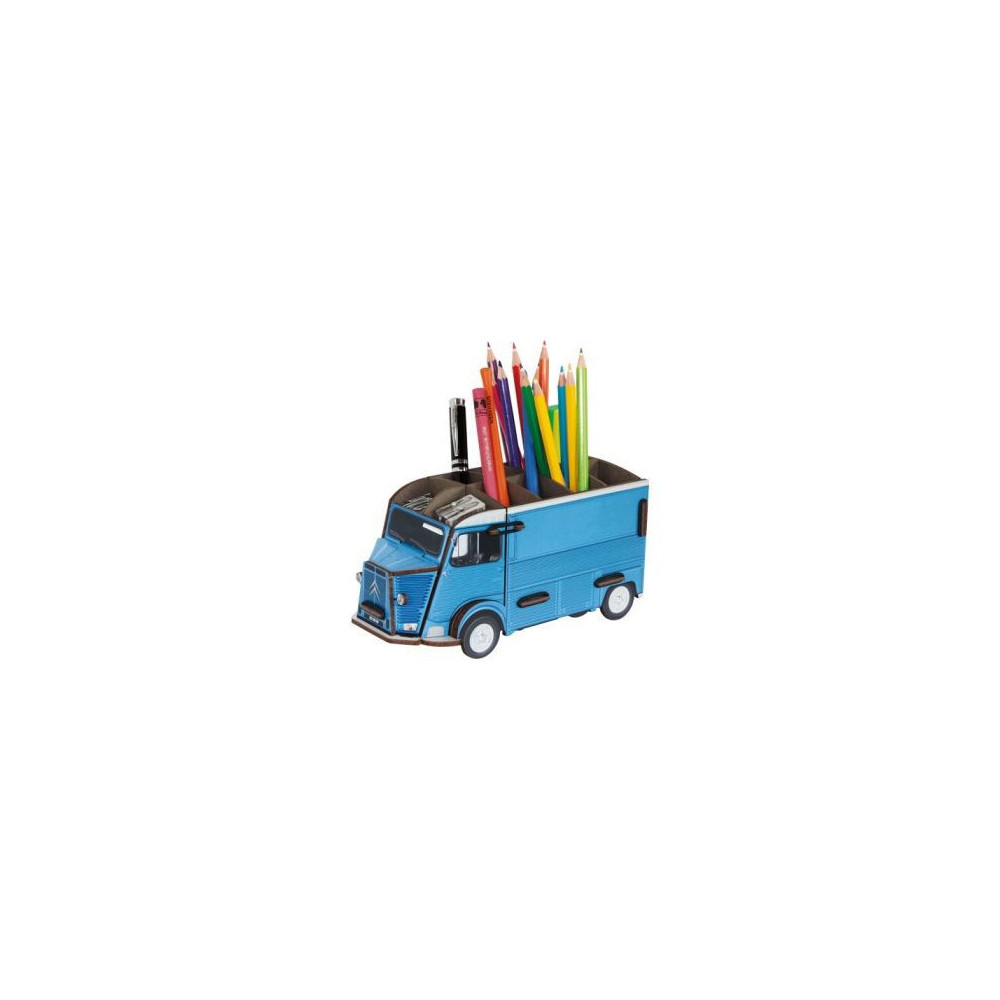 POT A CRAYON camionnette citroen Type H bleu
