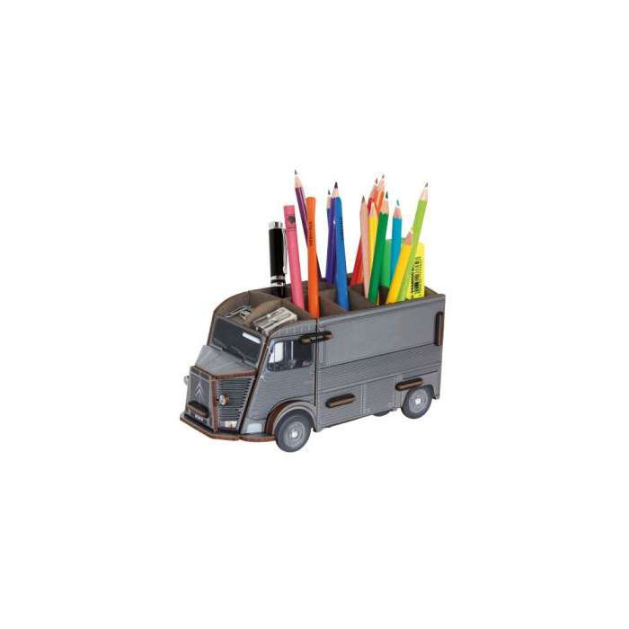 POT A CRAYON camionnette citroen Type H bleu