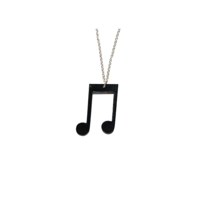 Collier vinyle ""NOTE"" Bijoux Johnny Records