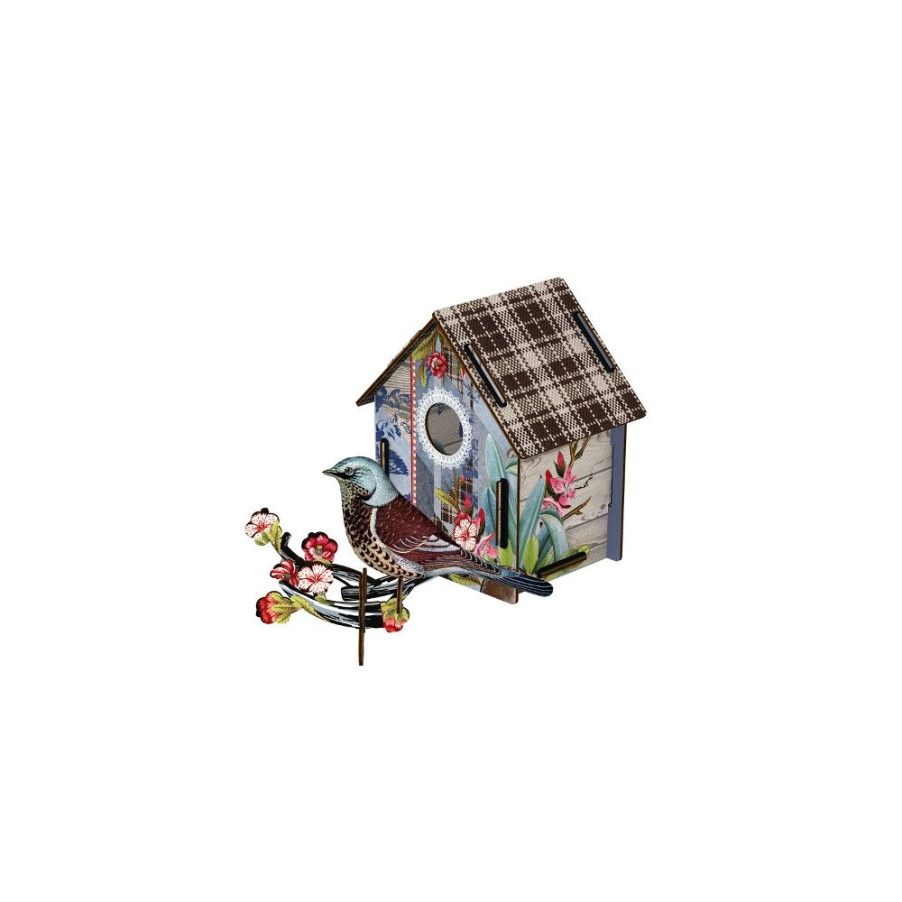 CABANE A OISEAUX (MM) décoration murale eco-friendly