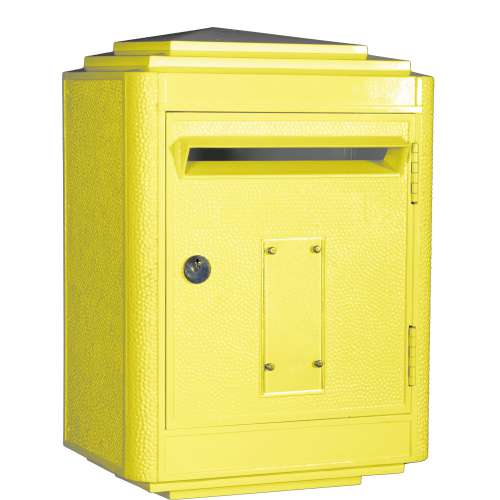 Boite aux Lettres La Poste Jaune , Large 