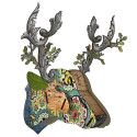 Trophée Tête de Cerf en bois - Miho "The Emperor"