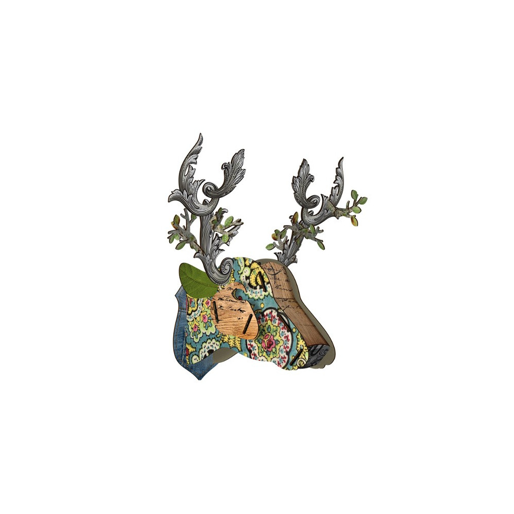 Trophée Tête de Cerf en bois - Miho "The Emperor" | ROSE BUNKER