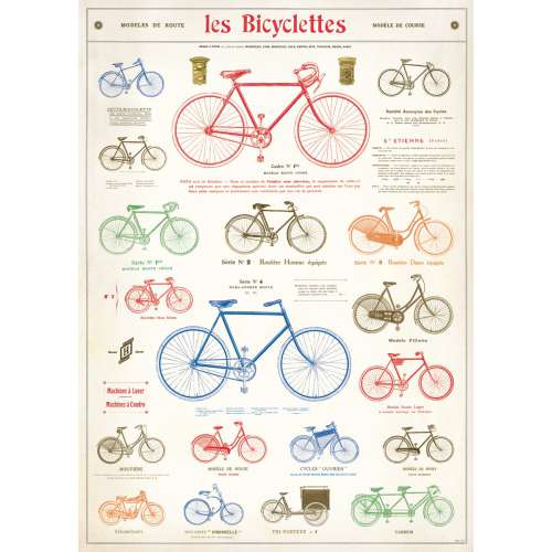 Poster les Bicyclettes Affiche velo Vintage - Cavallini 