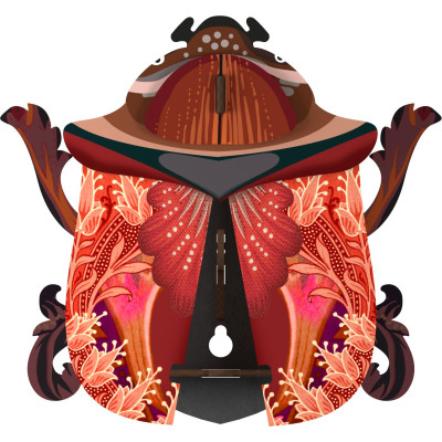 Scarabée Décoratif George - MIHO 
