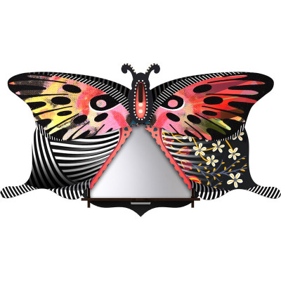 Boite vide-poche et miroir, Papillon, Violetta - MIHO