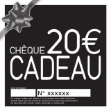 Chèque Cadeau 20€, belle Idée Cadeau / ROSE BUNKER