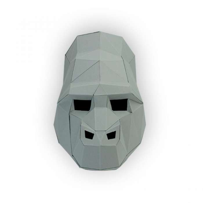 Masque en Papier, a monter soi-même origami 3D - Agent Paper