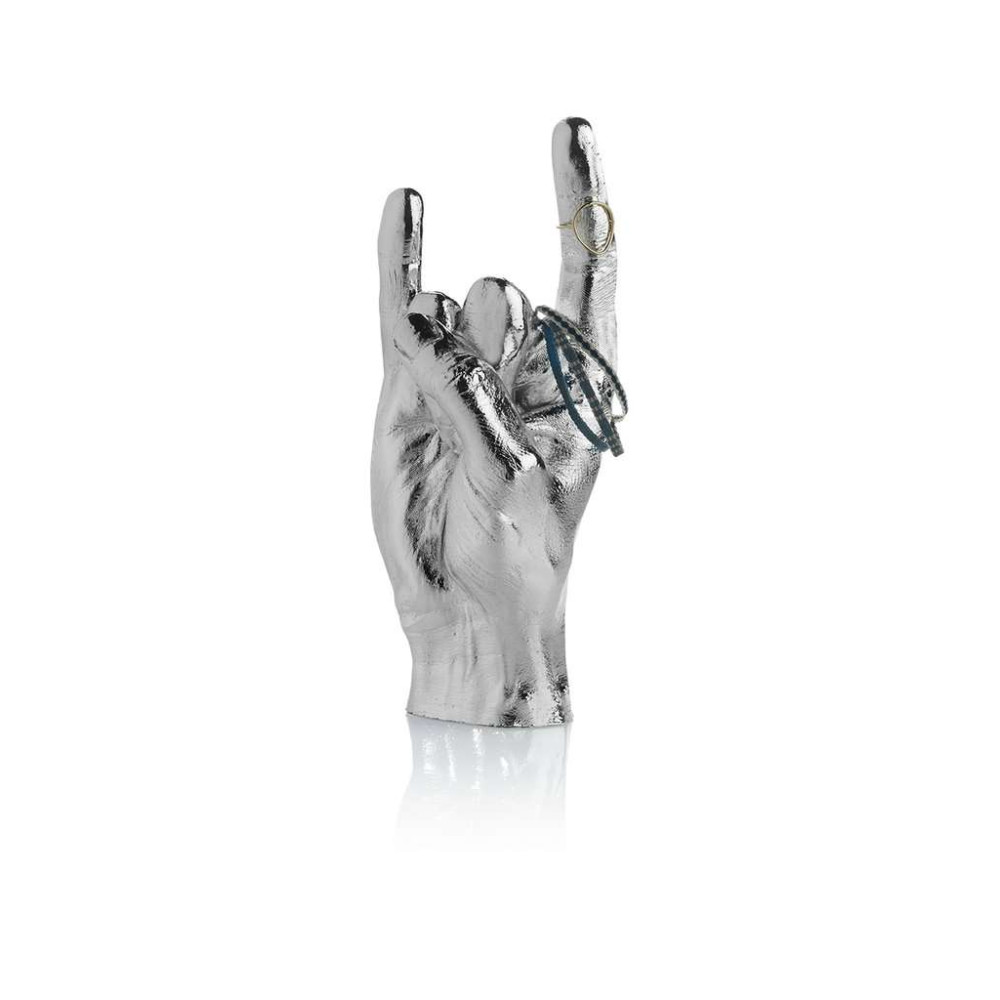Sculpture main, Rock , Argent