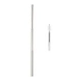 Paille Réutilisable de Voyage, Inox,  no plastic - Kikkerland