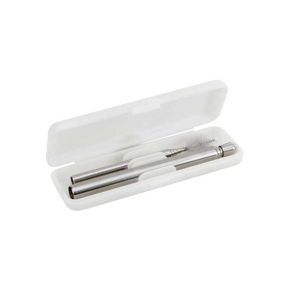 Paille Réutilisable de Voyage, Inox,  no plastic - Kikkerland