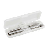 Paille Réutilisable de Voyage, Inox,  no plastic - Kikkerland