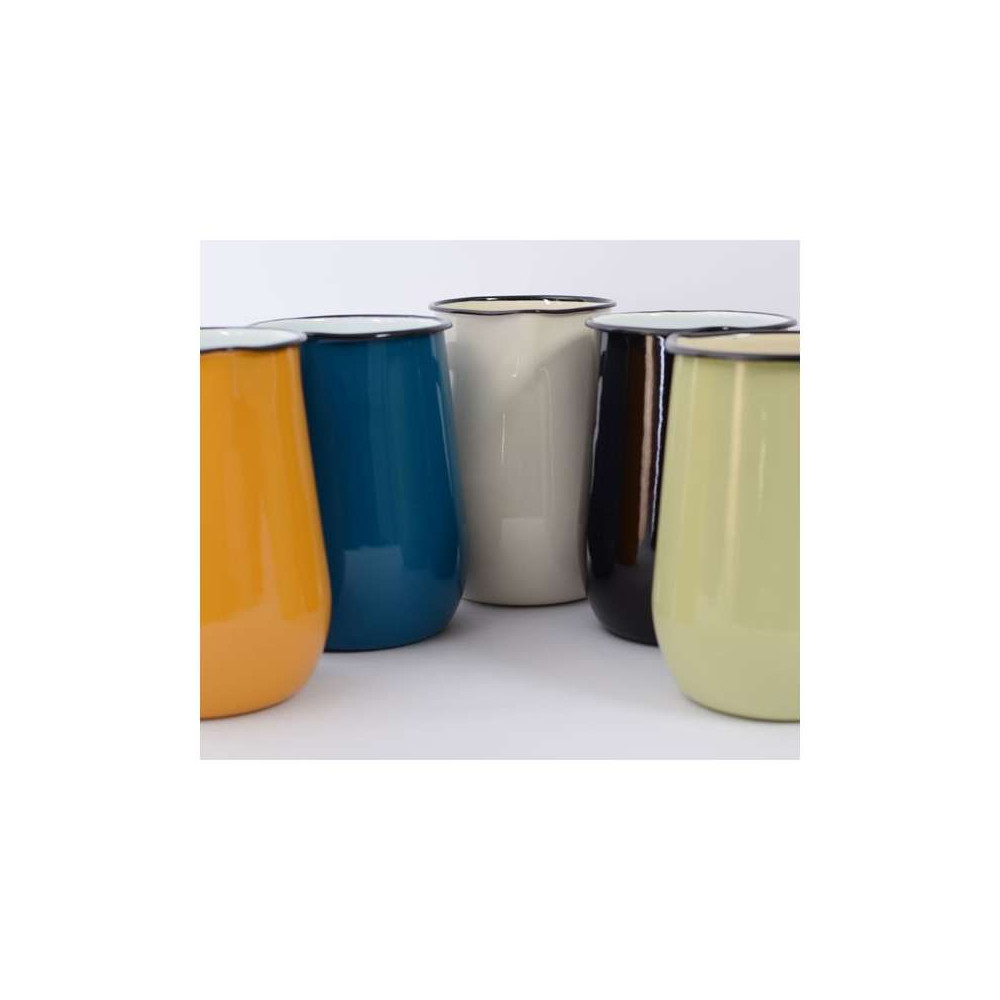 Carafe en métal émaillé, Pichet couleur
