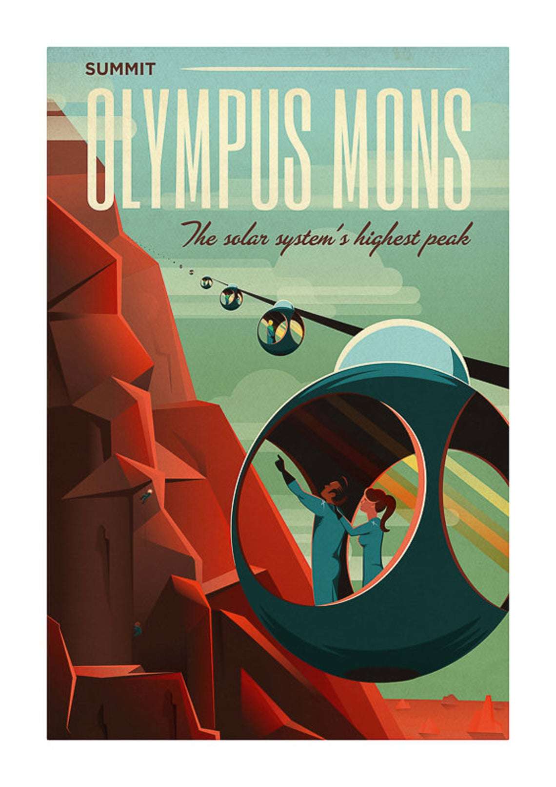 GREAT ART Affiche Vue Usage - Décoration urale Carte géographie
