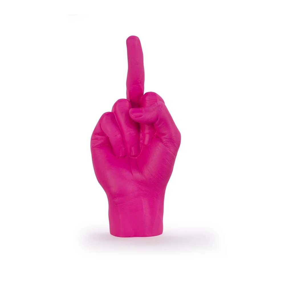 Sculpture main, Le Doigt , Rose