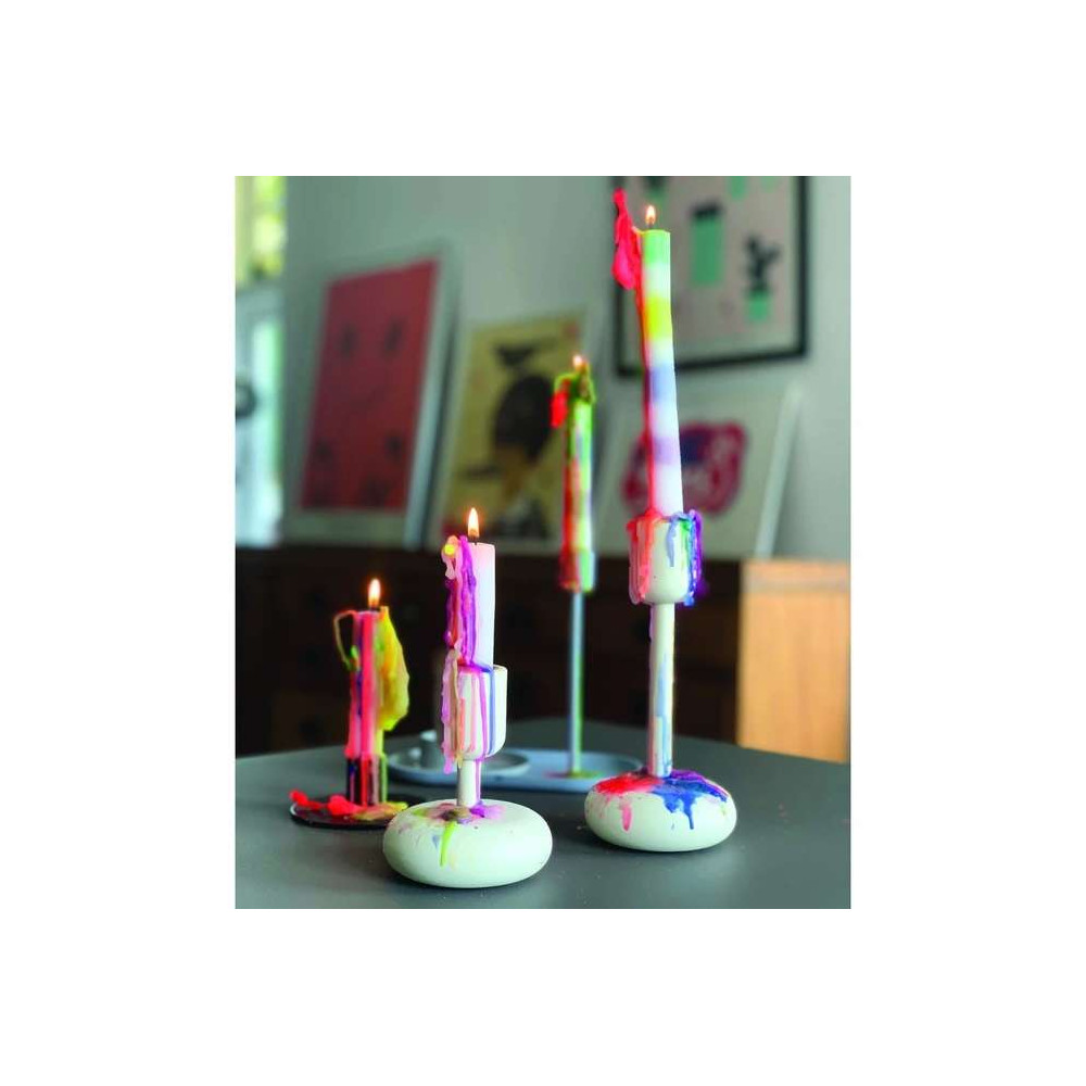Bougie décorative coulante, multi-couleurs