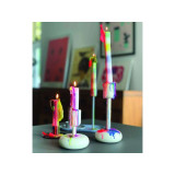 Bougie décorative coulante, multi-couleurs