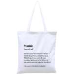 Totebag, sac coton réutilisable, Mamie