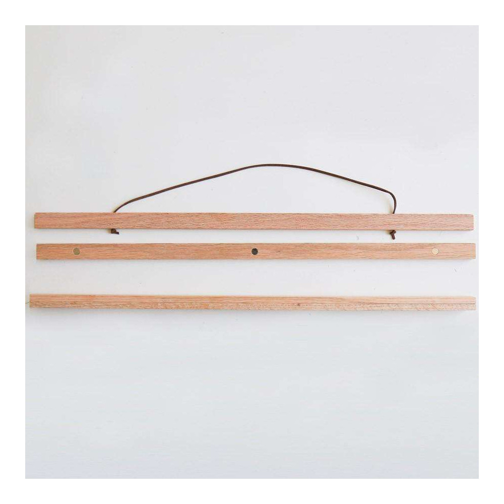 Porte Affiche aimanté en bois. L 50cm