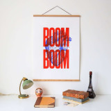 Porte Affiche aimanté en bois. L 50cm