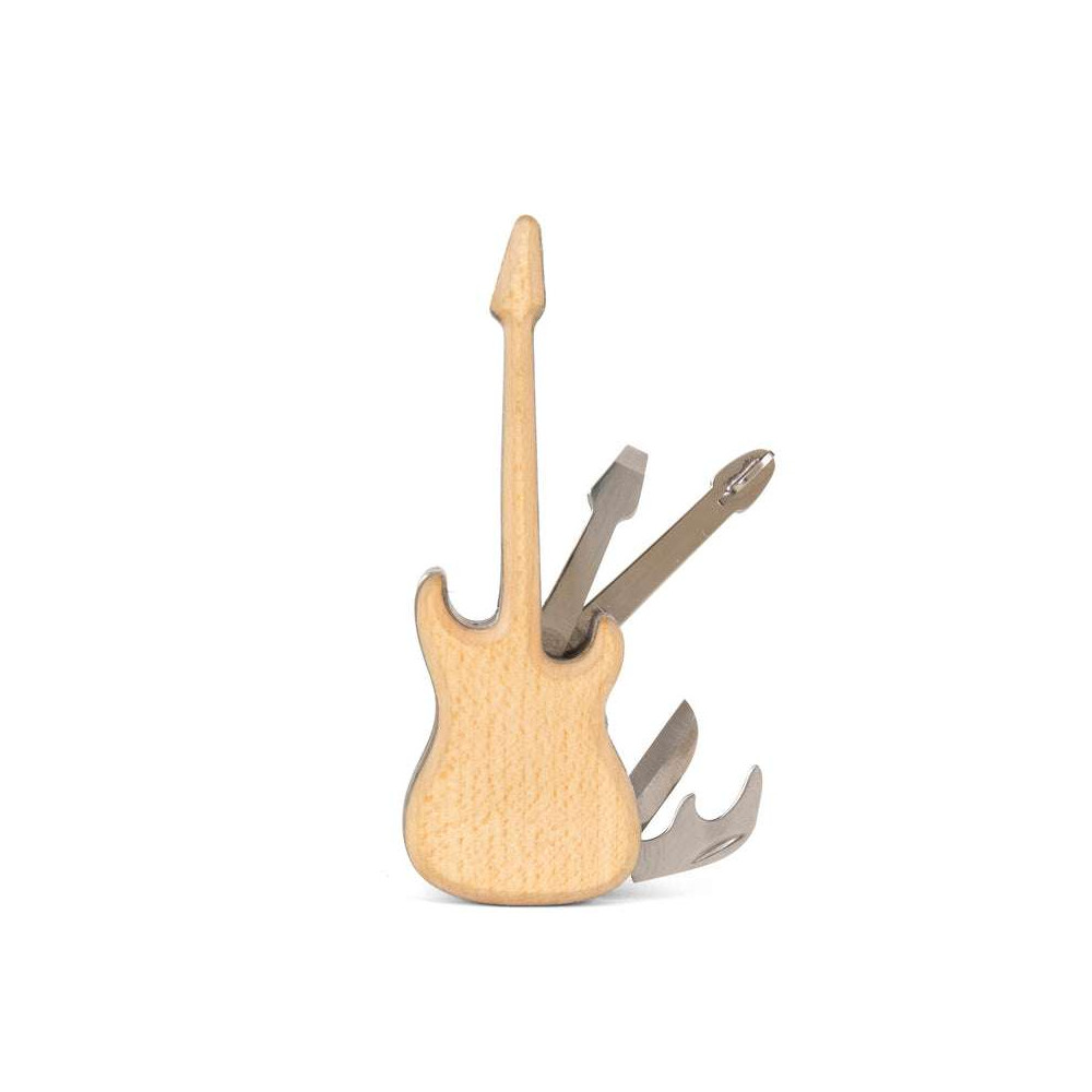 Guitare Multi-outils en bois et Inox