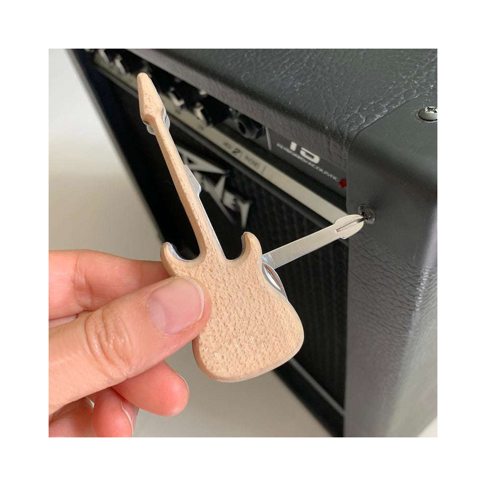 Guitare Multi-outils en bois et Inox