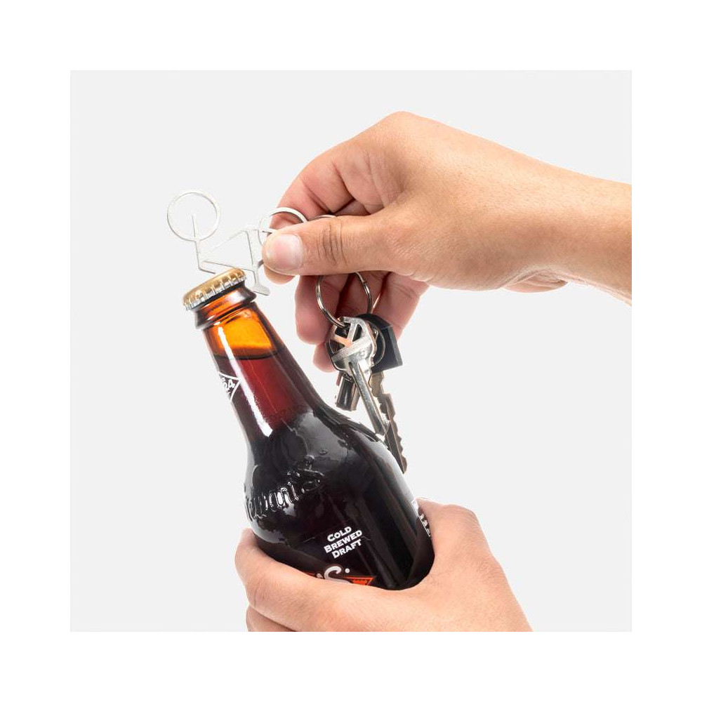 Porte-Clés Vélo Décapsuleur en Inox