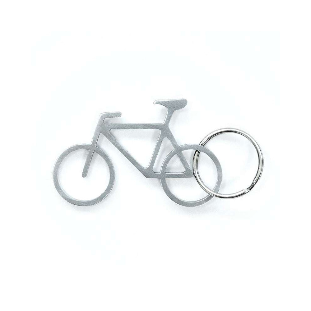 Porte-Clés Vélo Décapsuleur en Inox