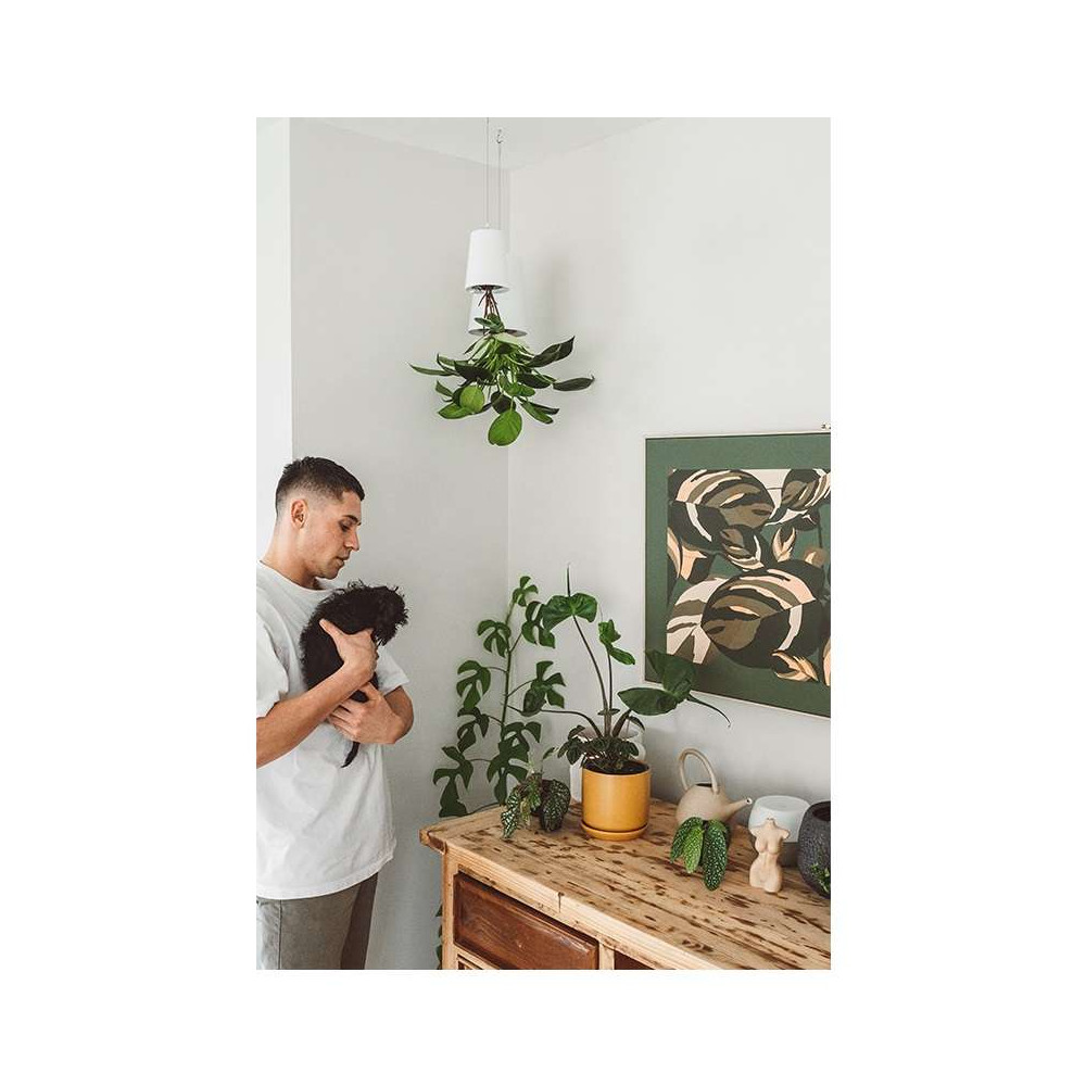 Sky Planter, Pot de fleurs suspendu auto-arrosant