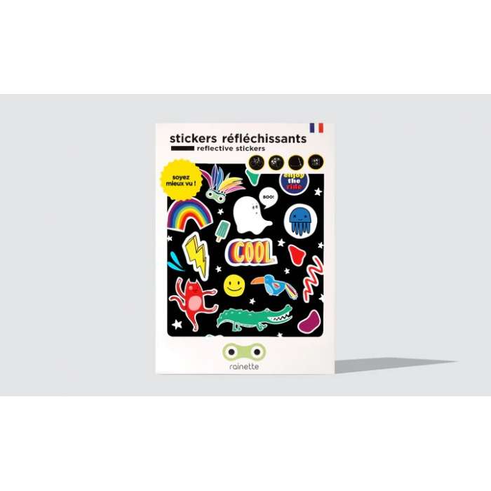 42pcs Stickers Réfléchissants Autocollant Réfléchissant Vélo, la sécurité  de la Nuit Fixation Universelle pour vélo, Voiture, Poussette, Casque,  Moto