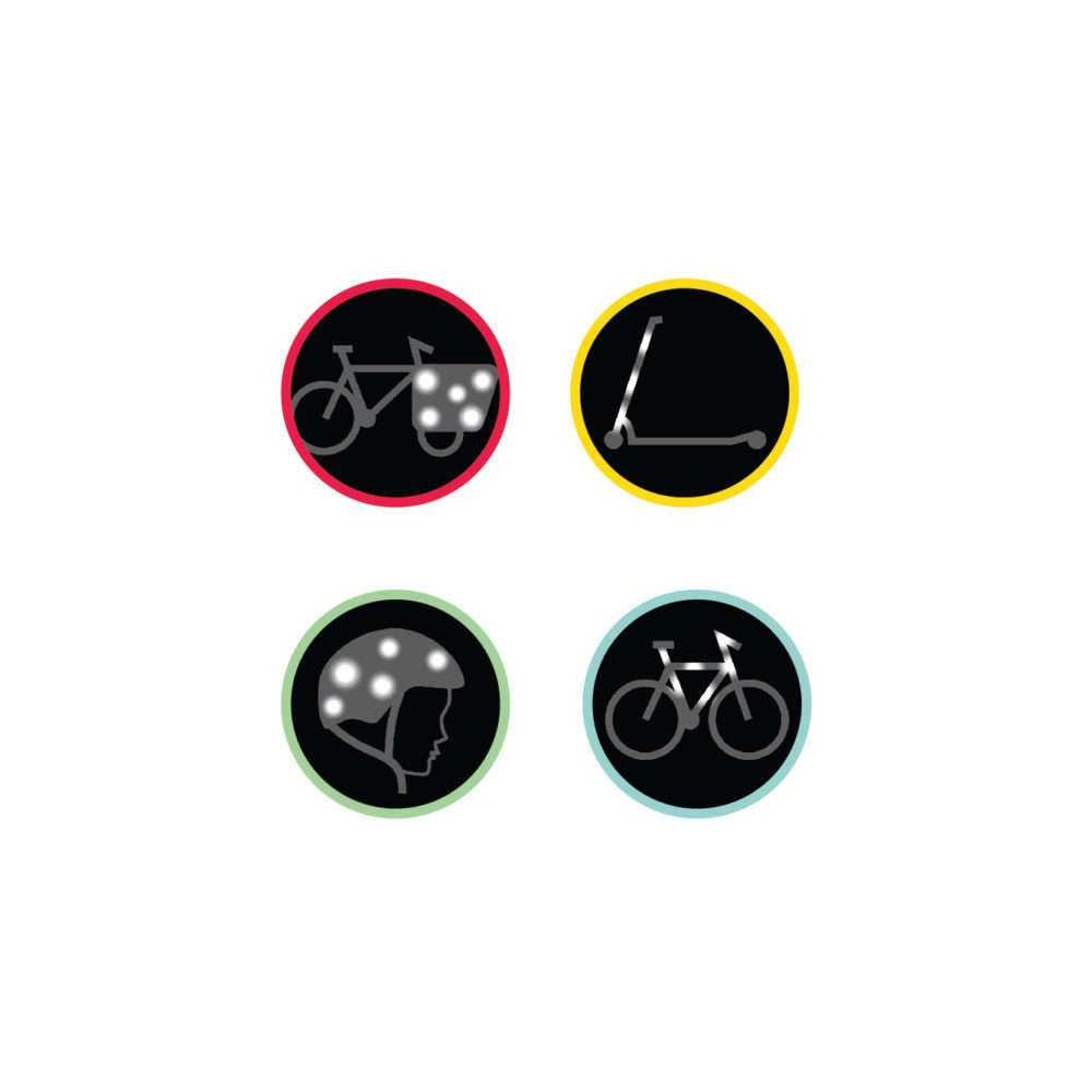 Stickers Réfléchissants, Autocollants Casque, Vélo