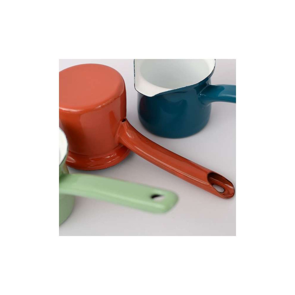 Pot à lait, café, sauce en Métal Émaillé  de couleur