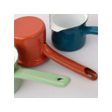Pot à lait, café, sauce en Métal Émaillé  de couleur