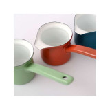 Pot à lait, café, sauce en Métal Émaillé  de couleur