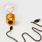 Ampoule à LED Rechargeable, Cœur rose, déco