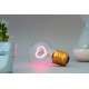 Ampoule à LED Rechargeable, Cœur rose, déco