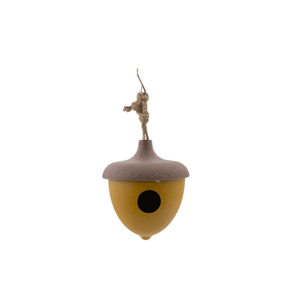 Nichoir à oiseaux en fibre de bambou, Gland ocre