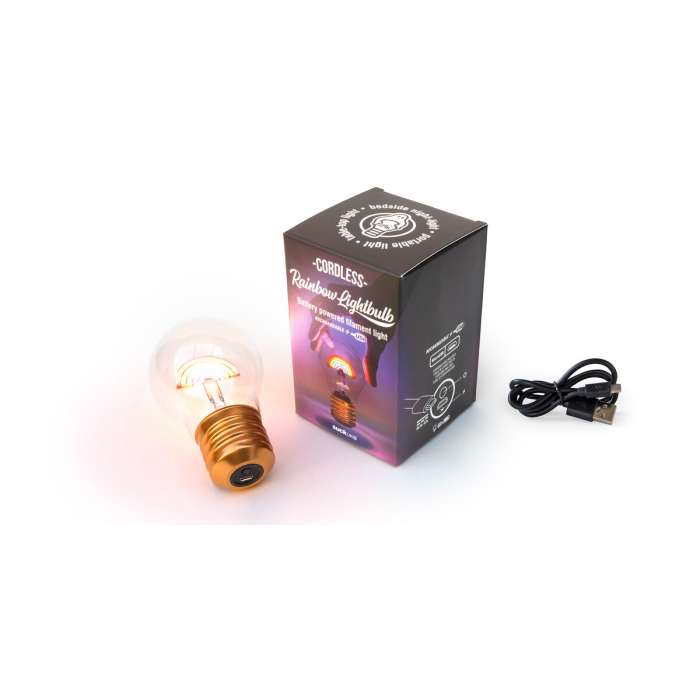 Ampoule à LED Rechargeable, Arc en Ciel déco - SUCK UK / ROSE BUNKER
