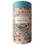 Puzzle 1000pc, Plan de Paris, Vintage ,CAVALLINI
