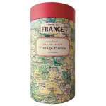 Puzzle 1000pc, Carte de France, Vintage, CAVALLINI