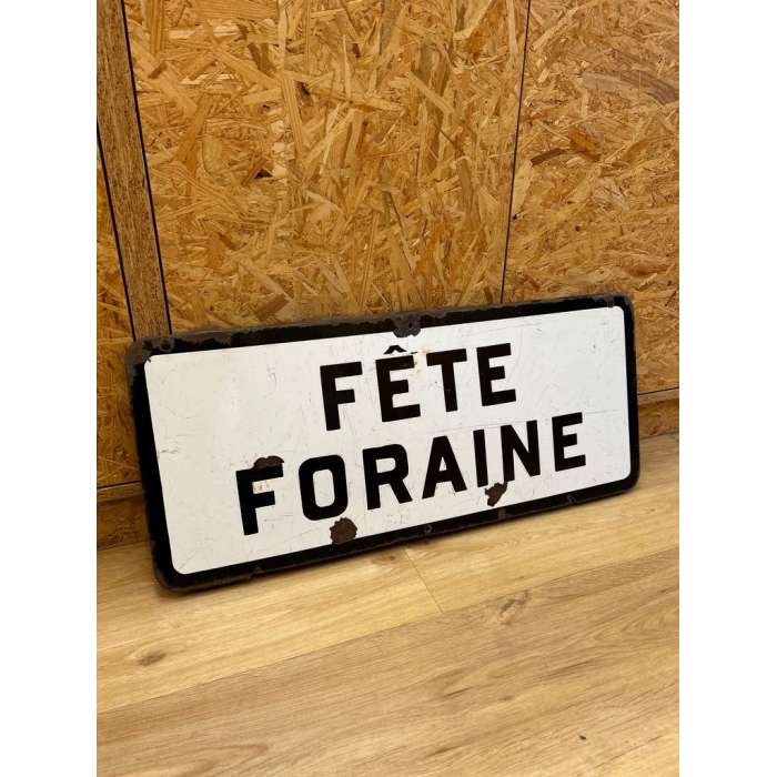 Plaque Emaillée Fête Foraine, brocante insolite