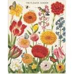 Puzzle 1000pc, Fleurs du jardin, Vintage ,CAVALLINI