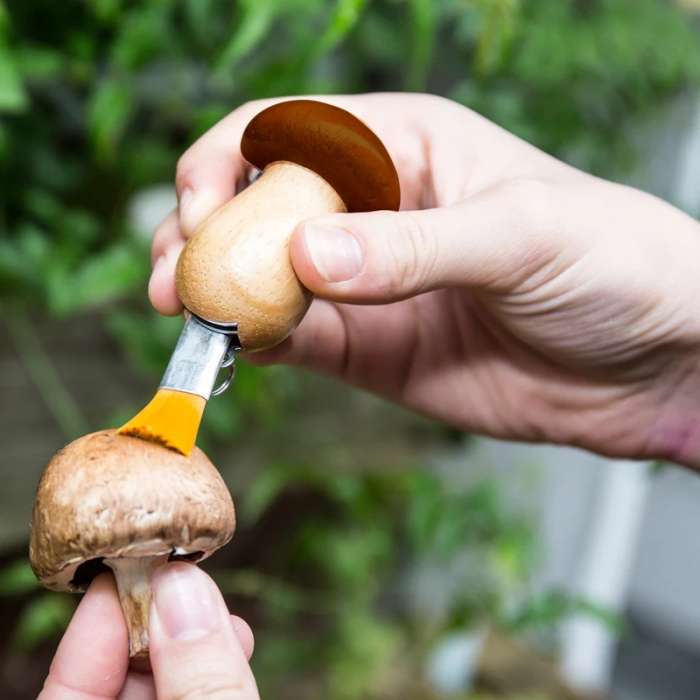 Couteau à Champignons, Brosse, Porte clés / ROSE BUNKER