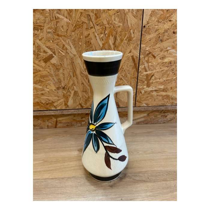 Grand Vase Vintage Motif Fleur, West Germany