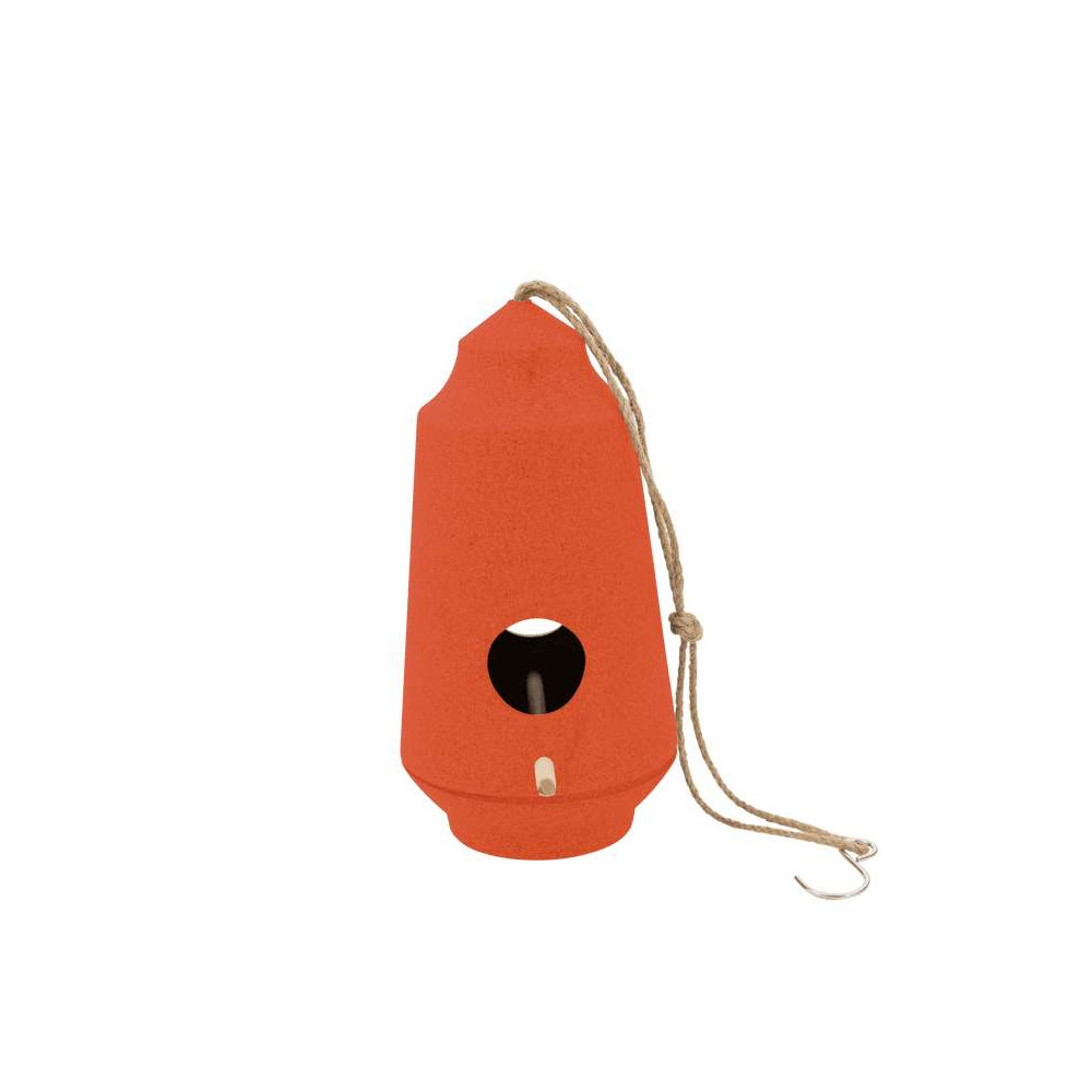 Nichoir à oiseaux en fibre de bambou, Orange