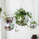 Suspension Plantes d'intérieurs, Boule à Facettes Disco L