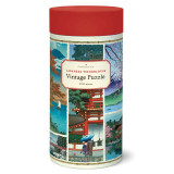 Puzzle 1000pc, Estampes Japonaises, vintage ,CAVALLINI