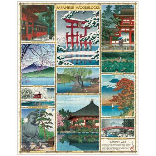 Puzzle 1000pc, Estampes Japonaises, vintage ,CAVALLINI